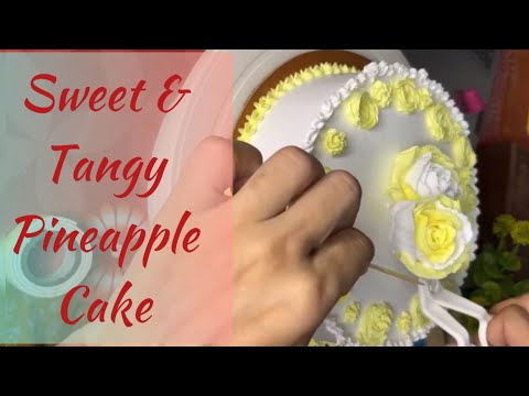 Sweet & Tangy Pineapple Cake @RasoiAnnapurna  #pineapple cake pple