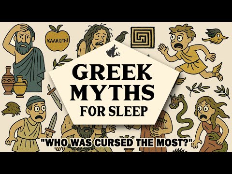 Boring Greek Myths For Sleep | The Top 10 Most Frequently Cursed Mortals in Greek Myth (2 HOURS)