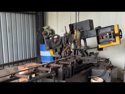 Amazing metal cutting bend saw machine.