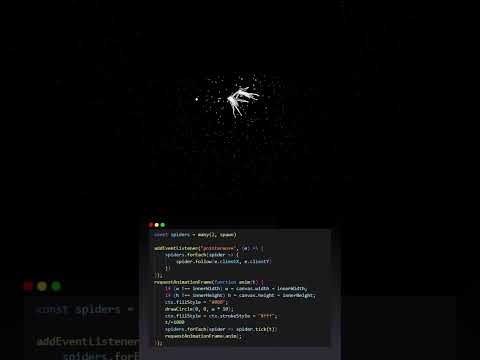 Spider Cursor using html css & Javascript 🕷️ | #coding #shorts #javascript #css3 @Codingknowledge-yt