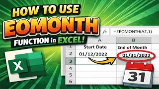 How to use the EOMONTH function in Excel