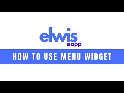 Series of Basic Tutorials - 5.How to use Menu Widget and create Template