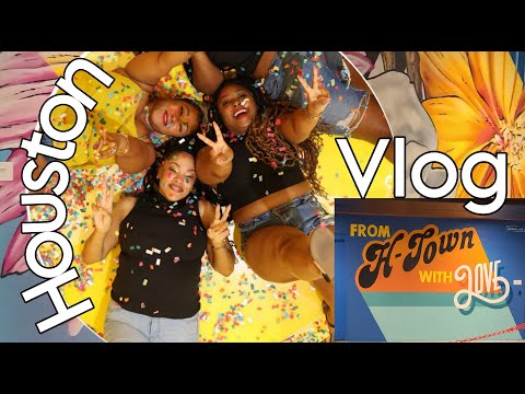 Houston Vlog : Two for One Trip | Color Factory + Kamp + Turkey Leg Hut +Water Wall & Airport Comedy