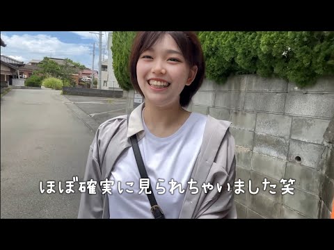 【ノーブラ散歩】汗で濡れたシャツで散歩したら