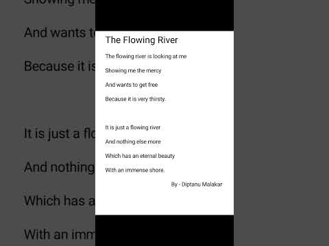 The Flowing River Poem