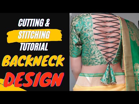 Back neck blouse design cutting & stitching easy trick in hindi 2023|dori wala back gale ka design