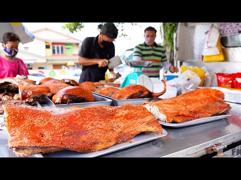 4 hours sold out! THE ROAST PORK BELLY VENDOR in Kuala Lumpur l Malaysia Street Food