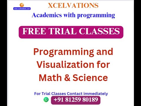 Programming and Visualization for Math & Science | Xcelvations #Xcelvations