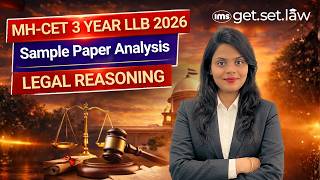 🔴LIVE | MH-CET 3-year LLB | Legal Reasoning Sample Paper solving | Neelam Kejriwal
