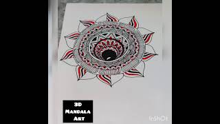 | How to draw 3d mandala Art for beginners | Easy mandala Art | Easy 3d mandala Art for beginners |