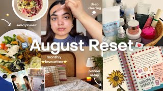 August Reset 💌 Monthly favourites 📝 life updates 💭 deep cleaning, planner setup, self care 🥗 // VLOG