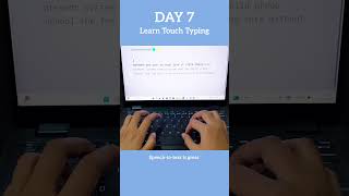 Day 7 Learn Touch Typing #touchtyping #30dayschallenge #monkeytype