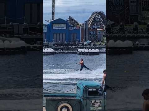 Smooth Moves at the Thunder Lake STUNT SHOW 🌊 Sea World Australia ✨ #ASMR #Shorts