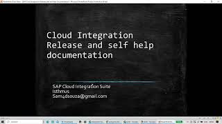 SAP Cloud Integration Release and Documentation