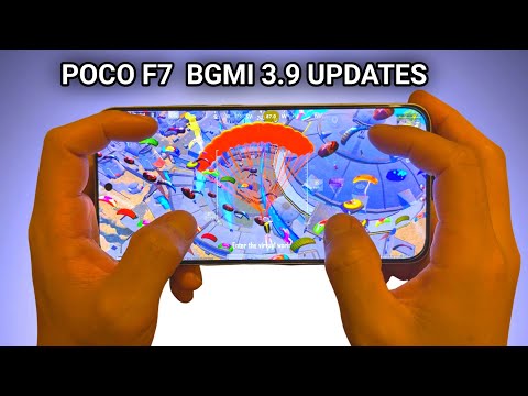 POCO F7 BGMI TEST 3.9 UPDATES  WITH FPS METER 80 FPS HANDCAM