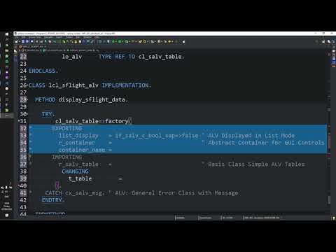 SAP List Viewer (ALV) Part 1 | Basic ABAP OO example | CL_SALV_TABLE | Tutorial