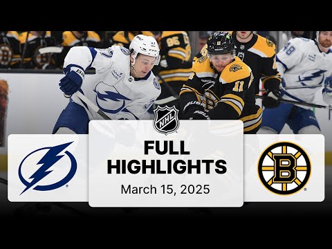 NHL Highlights | Lightning vs. Bruins - March 15, 2025