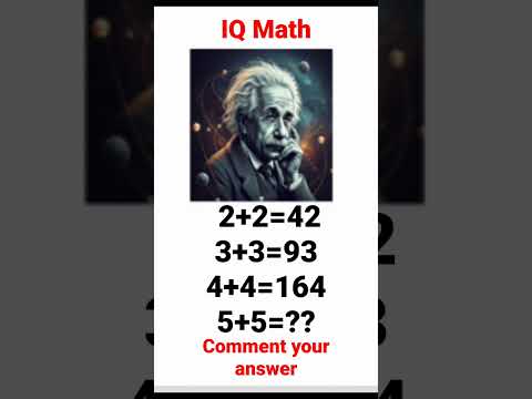 IQ math test #maths #mathexam #mathquiz #iqtest #mathpuzzle #alberteinstein.