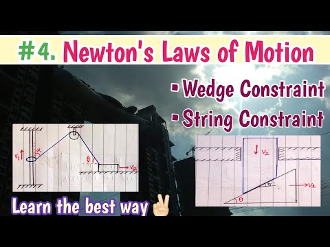 NLM 4 | Wedge Constraint | String Constraint - JEE | NEET | Class 11 #ConstrainedMotion