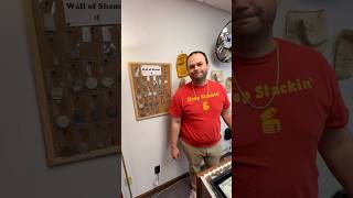 Silver Stacker "Wall of Shame" at Coin Shop