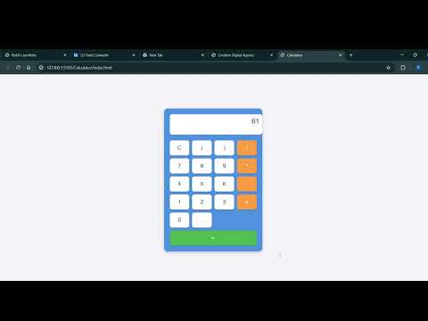 Create a calculator using HTML, CSS, JavaScript || #html #javascript #css #coding  #shorts #short