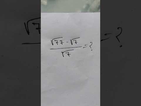 Square root with 7 #maths #mathematics #education #shorts