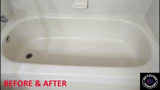 Bone Colored Bathtub Refinished in Belleview, FL – Like New for a Fraction of the Price!