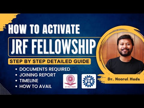 How to Activate JRF Fellowship | Step by Step Guide | From Result to Getting Money