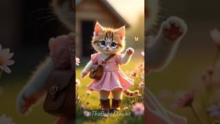 Adorable Tiny Cat's Spring Wave Just for You!