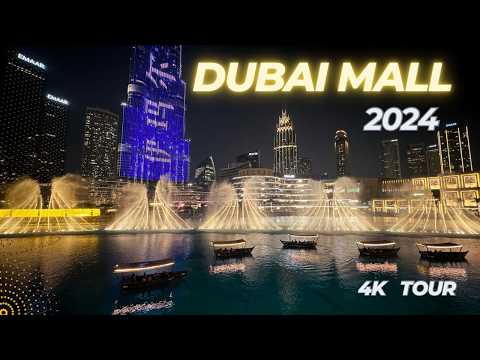 Dubai Mall Tour 2024 - Luxury Shopping Mall 4k Vlog | Shops, Attractions, Fountain #dubai #dubaimall