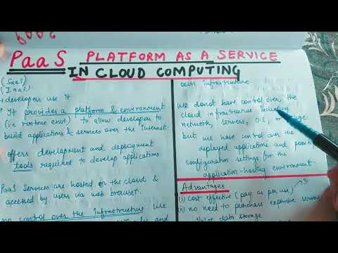 Lecture-7 PaaS in Cloud Computing || Platform as a Service || Service Models in Cloud Computing