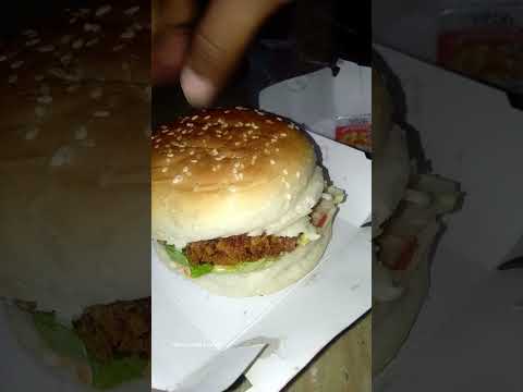 CRISPY CHICKEN BURGER FROM BRO'S BURGER | CHICKEN POPCORN | VMG'S KITCHEN & VLOGS #burger #burgers