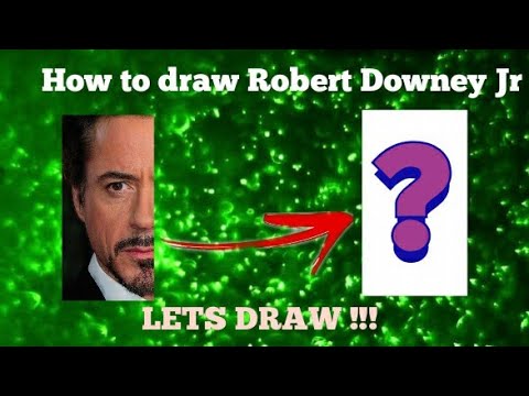 easy how to draw Robert Downey Jr (aka) Iron Man .. pencil drawing for beginners #mrart