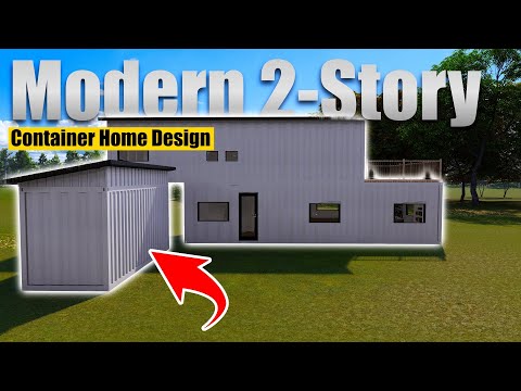 Custom Designed Modern 2-Story Shipping Container Home