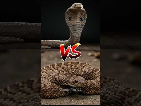 King Cobra vs. Rattlesnake – who wins in a deadly showdown? #wildanimals #kingcobra #rattlesnake