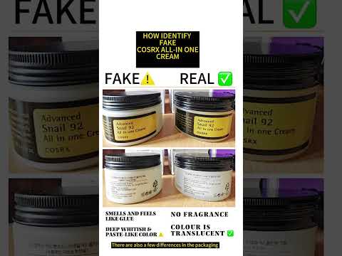 IDENTIFY FAKE COSRX ALL-IN ONE CREAM. #youtubeshorts