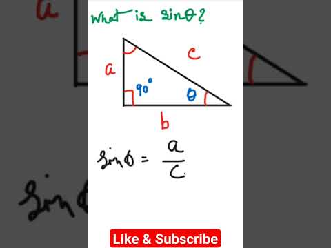 Sin Theta Formula || Trigonometry #viral #viral #mathematics #math #shorts