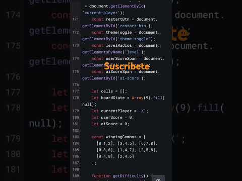 codes tic toc toe #player #coding #programming