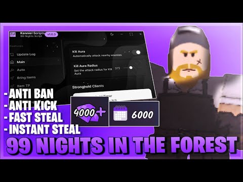 99 Nights In The Forest Script ＊NO KEY＊   New Update, Bring All, Reach 6000 Days & More! 🐺🪵