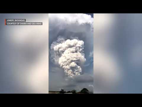Taal volcano eruption 01/12/20