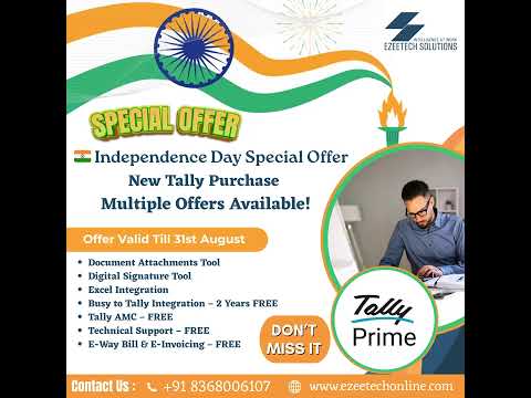🇮🇳 Independence Day Special – Freedom to Grow Your Business - New Tally Purchase