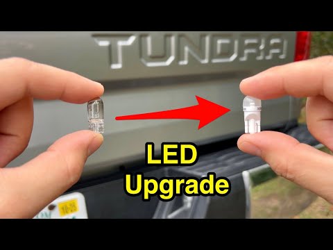 Tundra LED license plate light bulb replacement.