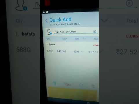 Weighing Scale Snapbizz Integration Billing Software Fruits & Vegetables 8750633833#billingsolution
