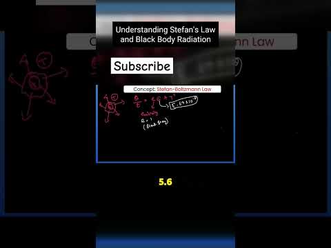 Stefan Boltzmann law and Black Body Radiation#physicsquestions #ncert#physics #neet2024 #neetphysics