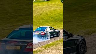INSANE MERCEDES-BENZ CLK 63 AMG BLACK SERIES SHREDDING ITS TYRES AT CAR SHOW! #shorts #trending #yt
