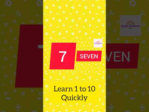 Learn 1 to 10 quickly | Kids.  #kidslearning #1to10 #numbers