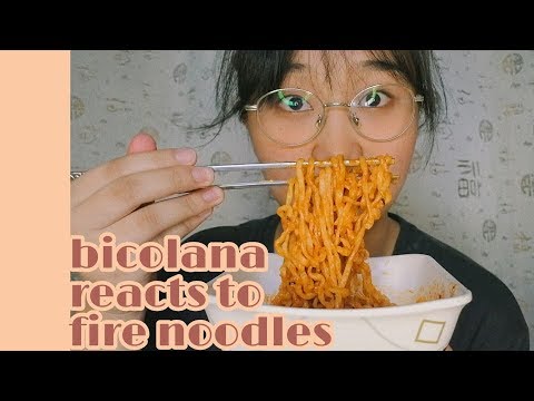 Fire Noodles Challenge (With Chopped Chilis?!) | Ayessa Munich