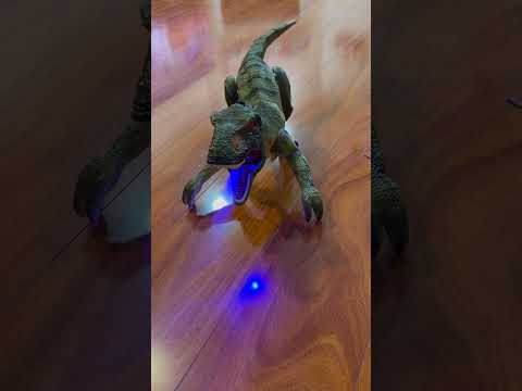 Smoke throwing scary dinosaur