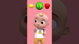 Can YOU Pass JJ’s Fruit TEST? 🍎🧠| #shorts #fruitchallenge #learningfun #cocomelon #kidstv #healthy