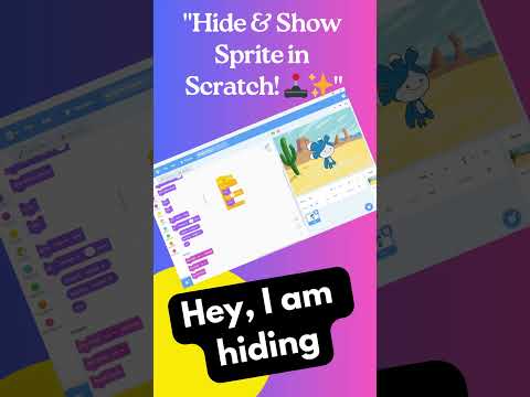 "Hide & Show Sprite in Scratch! 🕹️✨" by Kodex Academy  #scratch #education #learning #funlearning